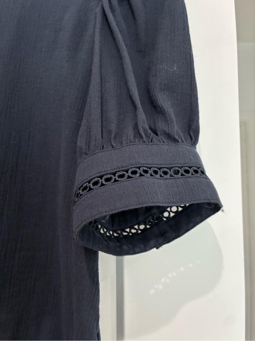 Frame navy ruffle blouse - Picture 2 of 3